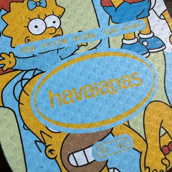 🆕 HAVAIANAS | Simpsons Brazilian Flip Flops - 11/12W - Picture 6 of 6